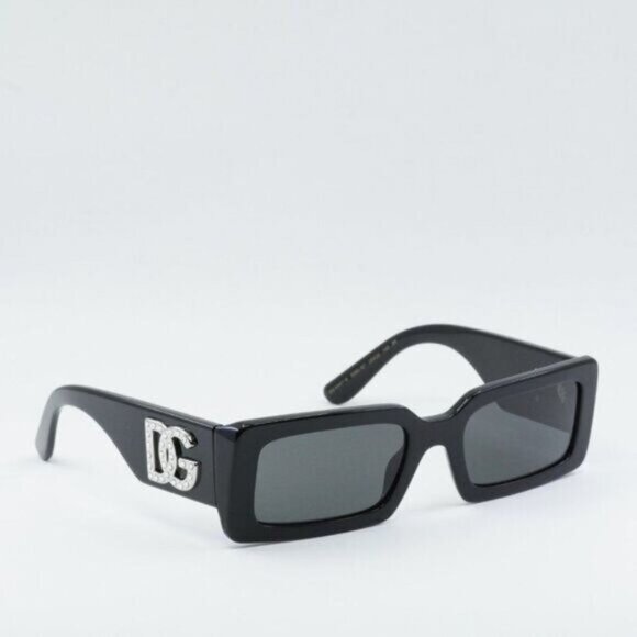 💯 NEW DOLCE&GABBANA DG4447B 335587 BLACK GREY SUNGLASSES - Picture 7 of 9